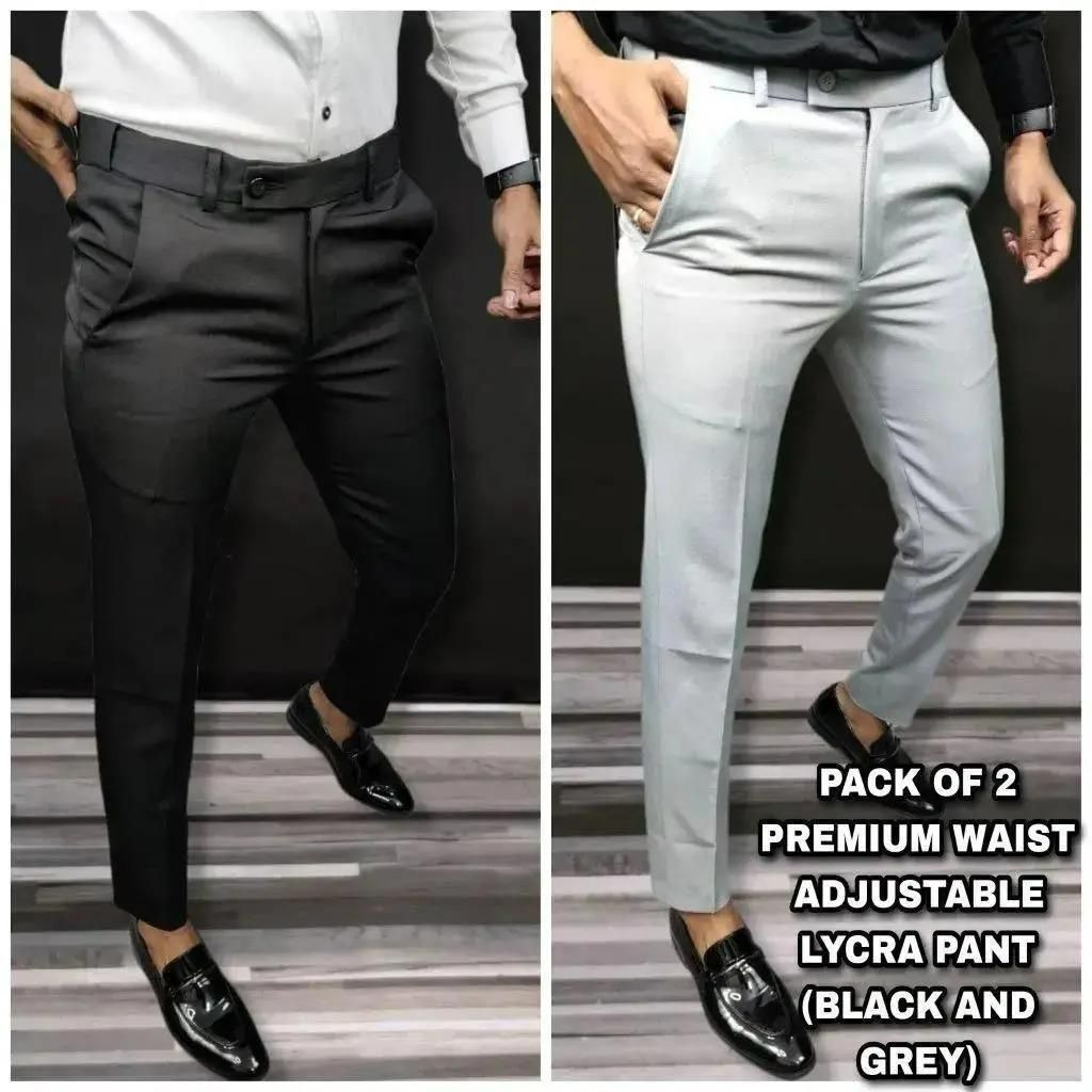 Premium Waist Adjustable Lycra Men's Trouser (Pack of 2) - Premium  from Roposo Clout - Just $980! Shop now at Mystical9