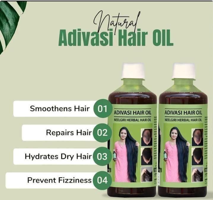 Adivasi Neelgiri Herbal Hair Oil (Pack of 2) - Premium  from Roposo Clout - Just $600! Shop now at Mystical9