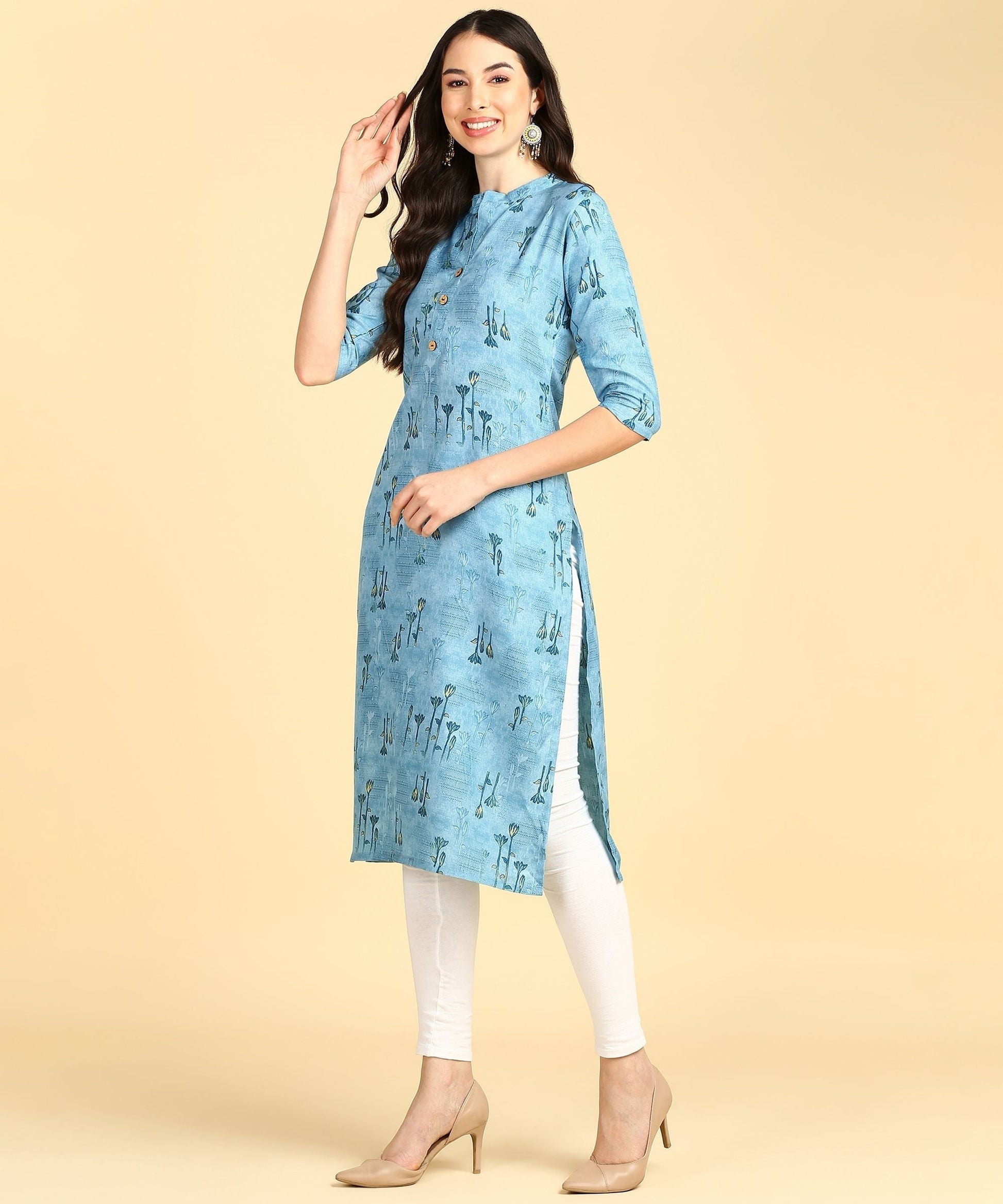 Beautiful Printed Casual Creap Kurtis - Premium  from Roposo Clout - Just $605! Shop now at Mystical9