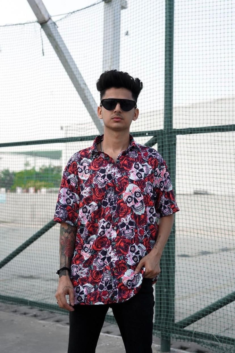 Rayon  Printed Half Sleeves Regular Fit Shirts - Premium  from Roposo Clout - Just $751! Shop now at Mystical9