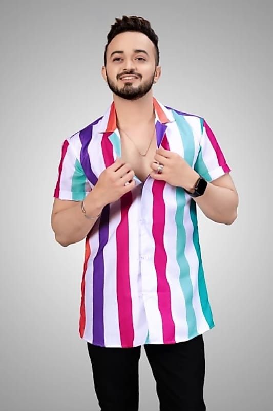 Lycra Printed Men's Shirt - Premium  from Roposo Clout - Just $700! Shop now at Mystical9