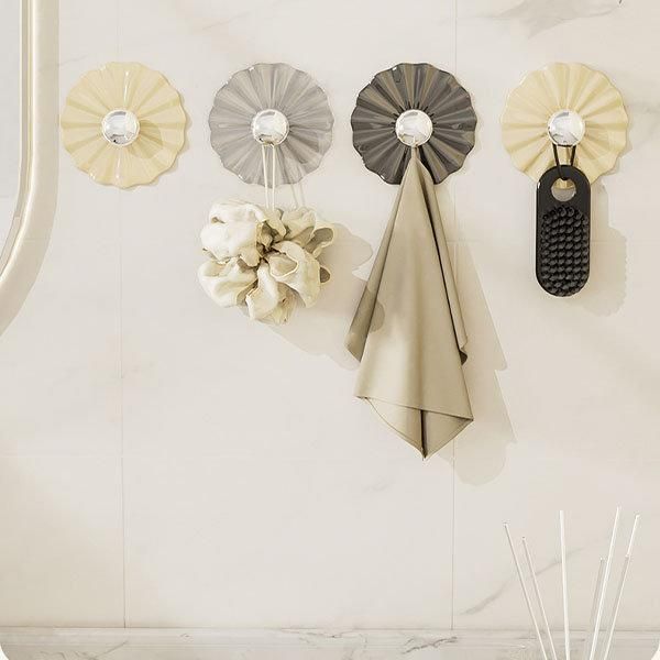 Petal Shaped Adhesive Wall Hooks - White - Transparent - Black(5Pcs) - Premium  from Roposo Clout - Just $600! Shop now at Mystical9