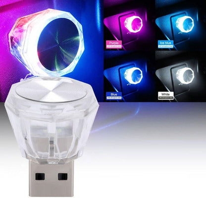 Diamond Shape Car Mini USB LED Environmental Lights (Multicolor) (Pack of 2) - Premium  from Roposo Clout - Just $630! Shop now at Mystical9