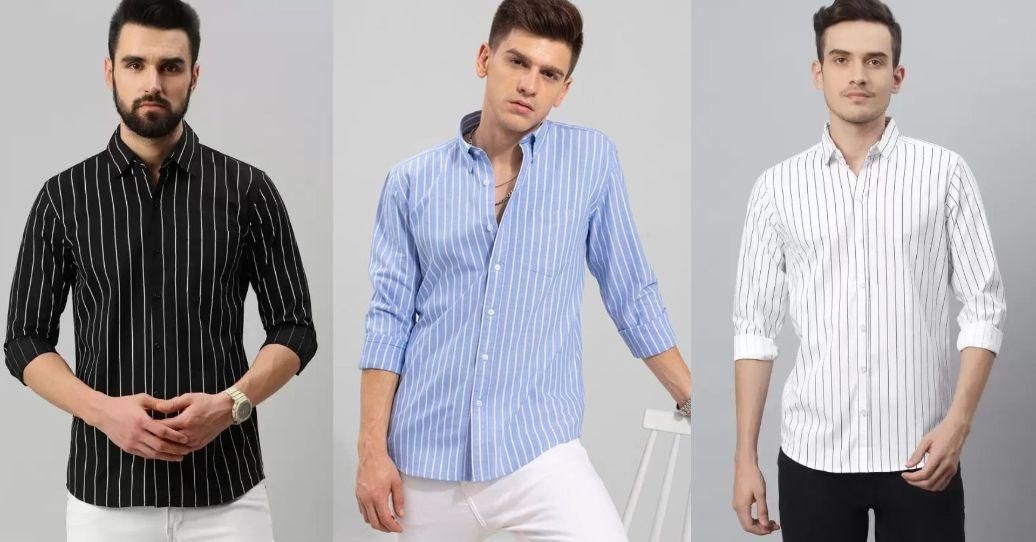 Men Regular Fit Striped Spread Collar Casual Shirt (Combo of 3) - Premium  from Roposo Clout - Just $1150! Shop now at Mystical9
