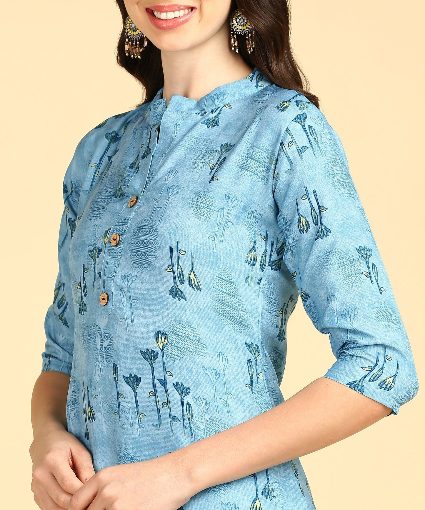 Beautiful Printed Casual Creap Kurtis - Premium  from Roposo Clout - Just $605! Shop now at Mystical9