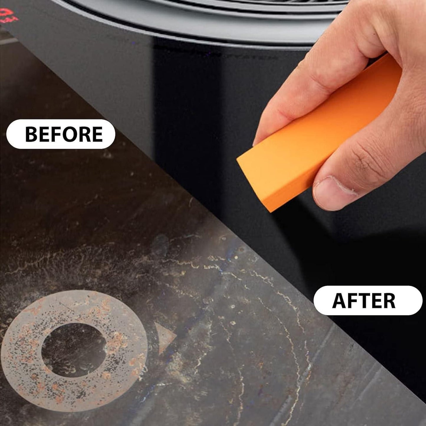 Rust Cleaning Easy Limescale Eraser Artifact, Stainless Steel Stains Eraser Decontamination Cleaner Eraser Rust Remover for Kitchen Home - Premium  from Roposo Clout - Just $660! Shop now at Mystical9