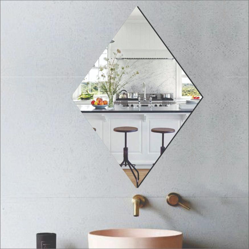 WallDaddy Oval Shape Plastic Mirror For Wall Size (20x30)Cm Flexible Mirror B-DiamondMirror - Premium  from Roposo Clout - Just $550! Shop now at Mystical9