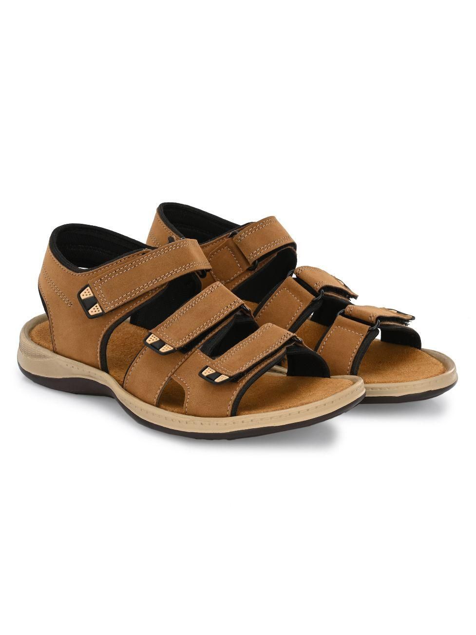 Bucik Men's Beige Genuine Leather Slip-On Casual Sandal - Premium  from Roposo Clout - Just $950! Shop now at Mystical9