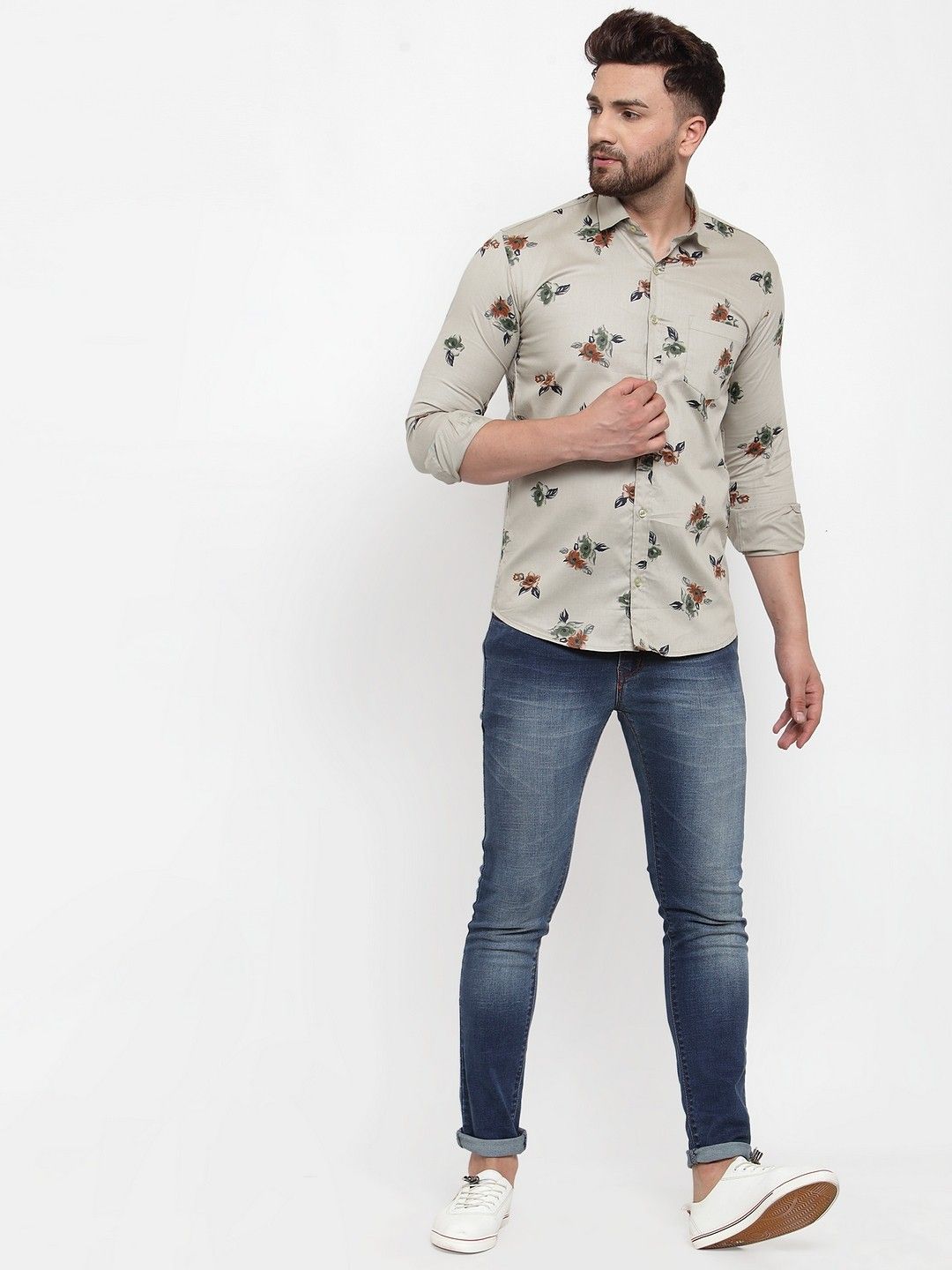 Men's Printed Cotton Blend Shirts - Premium  from Roposo Clout - Just $785! Shop now at Mystical9