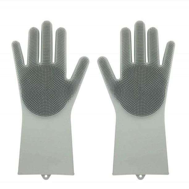 Gloves - Magic Silicone Cleaning Gloves ( 1 Pair ) - Premium  from Roposo Clout - Just $550! Shop now at Mystical9
