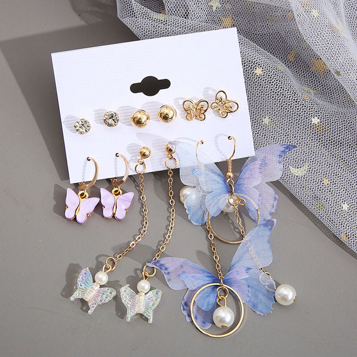 Combo Pack Of Earrings(Pack Of 6) - Premium  from Roposo Clout - Just $631! Shop now at Mystical9