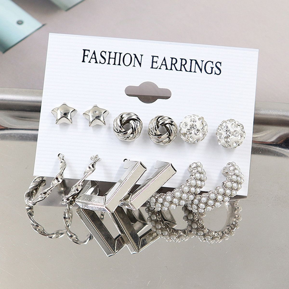 Combo Pack Of Earrings(Pack Of 6) - Premium  from Roposo Clout - Just $700! Shop now at Mystical9