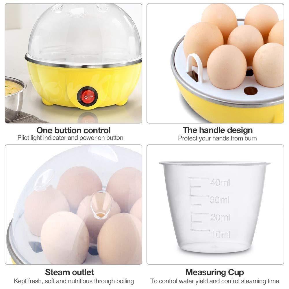 Egg Boiler-7 Egg Electric Boiler For Steaming, Cooking, Boiling and Frying - Premium  from Roposo Clout - Just $850! Shop now at Mystical9