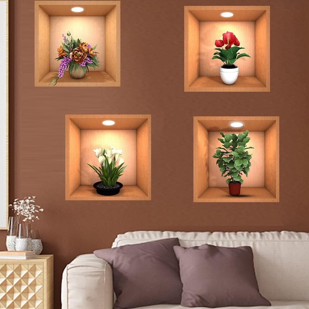 Removable Wall Decor Stickers (Set of 4) - Premium  from Roposo Clout - Just $800! Shop now at Mystical9