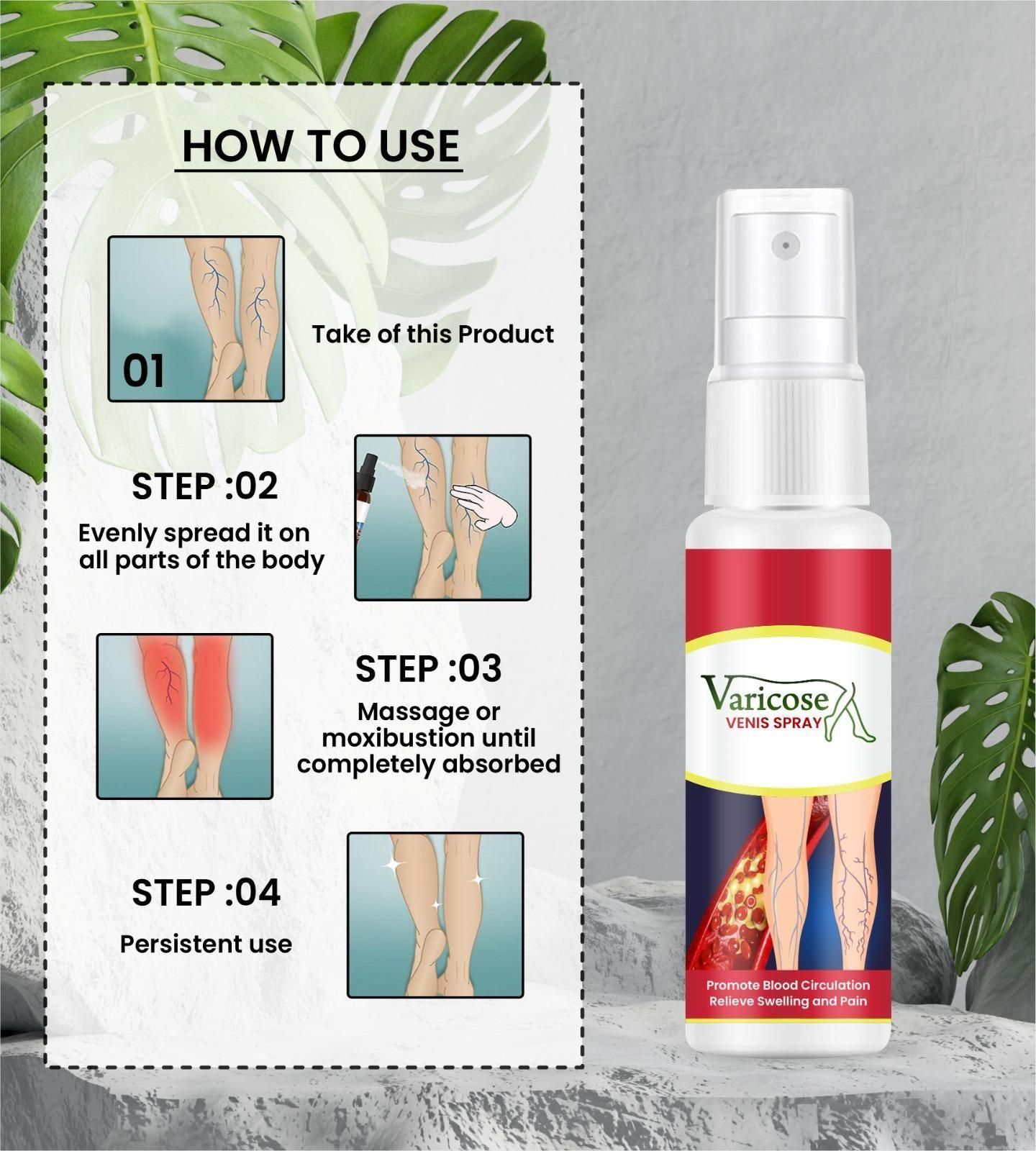Vein Healing Varicose Veins Treatment Spray - Premium  from Roposo Clout - Just $580! Shop now at Mystical9
