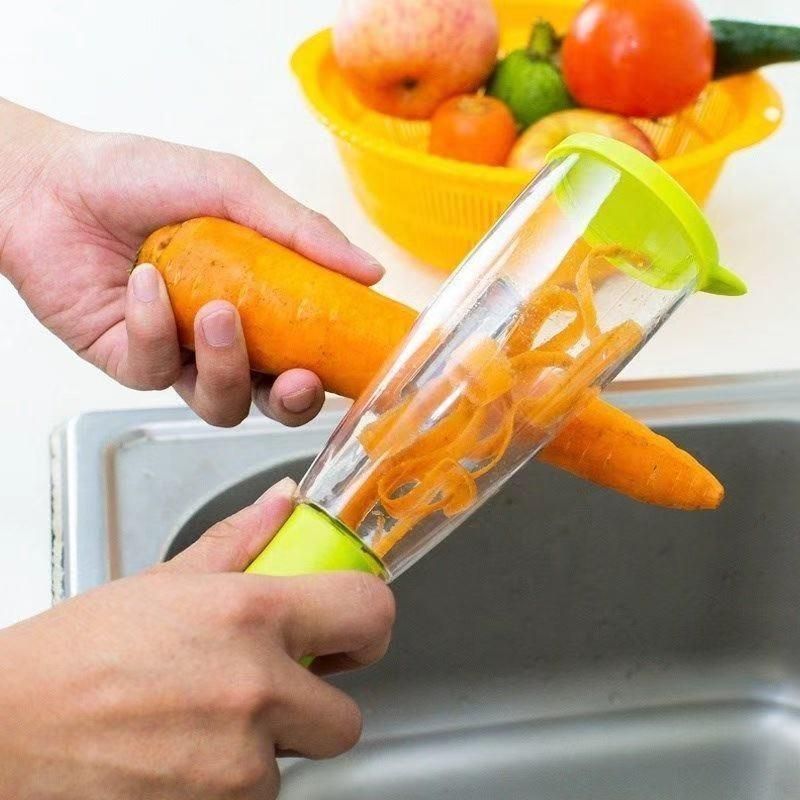 Peeler-Multifunction Kitchen Vegetable ,Fruit No Mess Peeler With Storage Container - Premium  from Roposo Clout - Just $550! Shop now at Mystical9