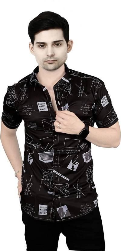 Men's Lycra Blend Printed Casual Shirt - Premium  from Roposo Clout - Just $730! Shop now at Mystical9