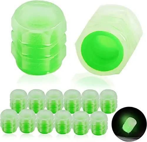 Universal Fluorescent Car Tire Valve Caps (Pack of 4) - Premium  from Roposo Clout - Just $550! Shop now at Mystical9