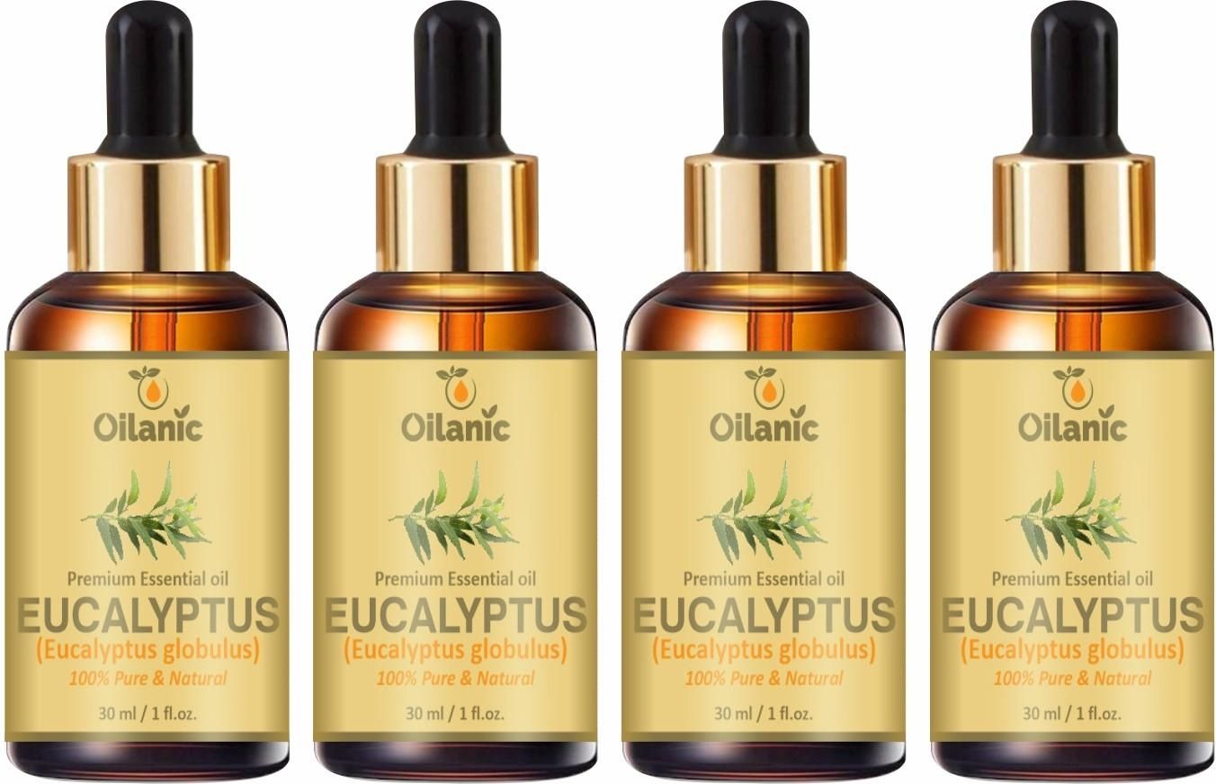 Oilanic Premium Eucalyptus Essential Oil Combo pack of 4 bottles of 30 ml(120 ml) - Premium  from Roposo Clout - Just $1000! Shop now at Mystical9