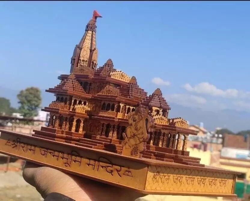 Shri Ram Mandir Ayodhya 3D Wooden Temple - Premium  from Roposo Clout - Just $700! Shop now at Mystical9