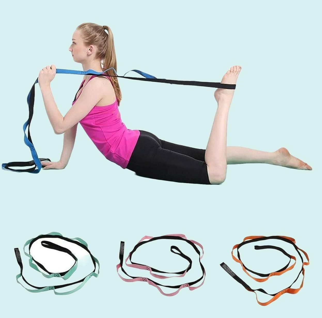Loops Non-Elastic Yoga Straps - Premium  from Roposo Clout - Just $650! Shop now at Mystical9