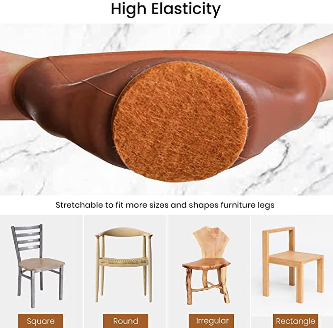 NOBILEA Silicone Chair Leg Protectors with Felt for Hardwood Floors (6PCS), Silicone Furniture Leg Cover Pad for Protecting Floors from Scratches and Noise, Smooth Moving for Chair Feet. - Premium  from Roposo Clout - Just $580! Shop now at Mystical9