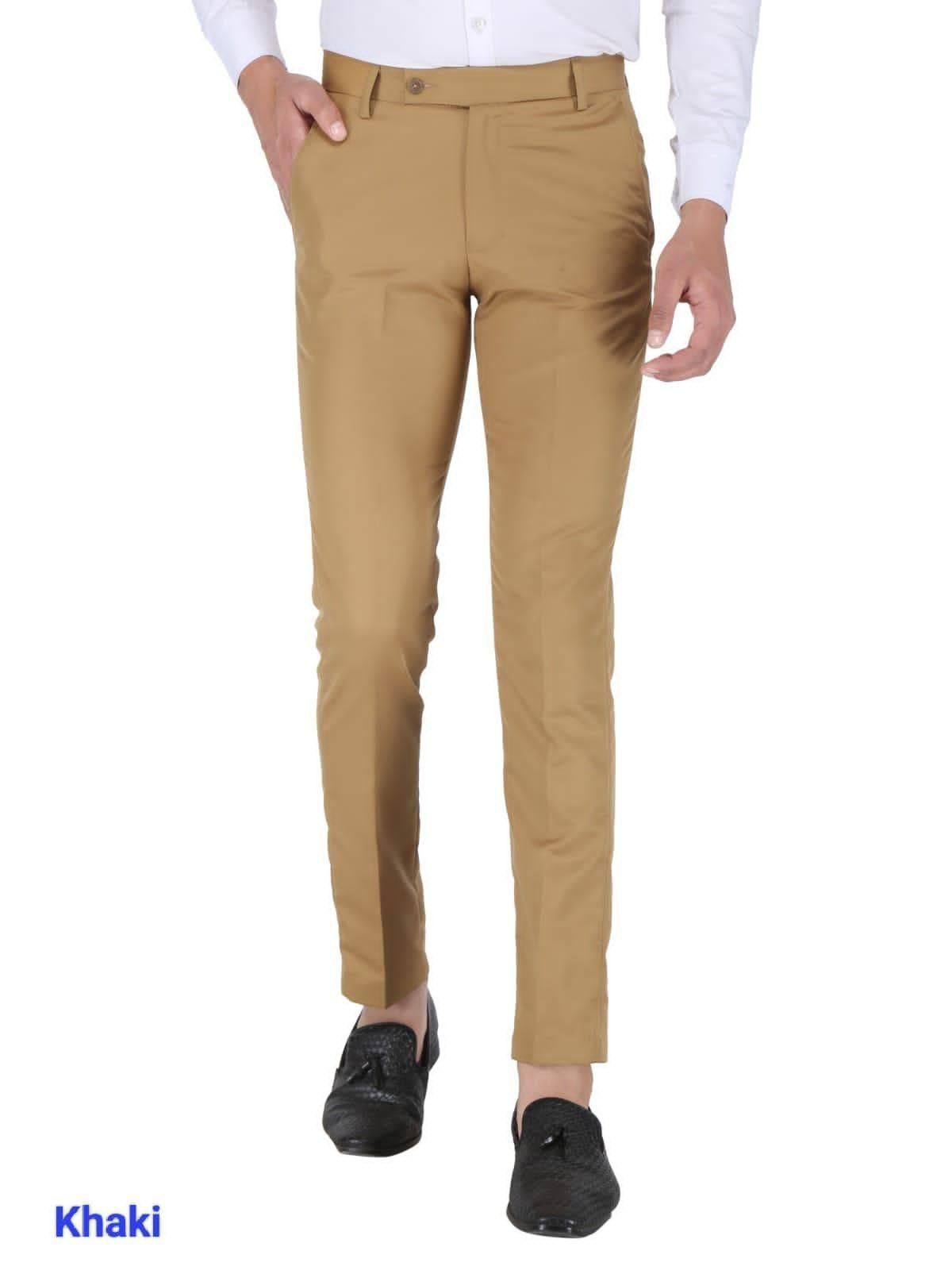 Mens Cotton Stretchable Solid Formal Trouser - Premium  from Roposo Clout - Just $765! Shop now at Mystical9