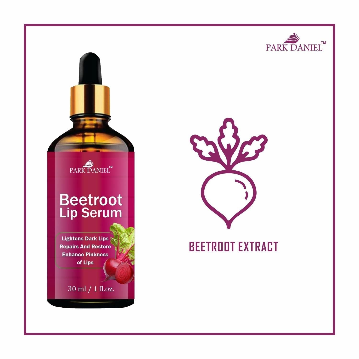 Park Daniel Beetroot Lip Serum Oil- For Soft and Shiny Lips (30ml) - Premium  from Roposo Clout - Just $550! Shop now at Mystical9