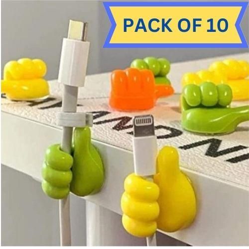 Thumb up Hooks Multipurpose Holder (Pack of 10) - Premium  from Roposo Clout - Just $550! Shop now at Mystical9
