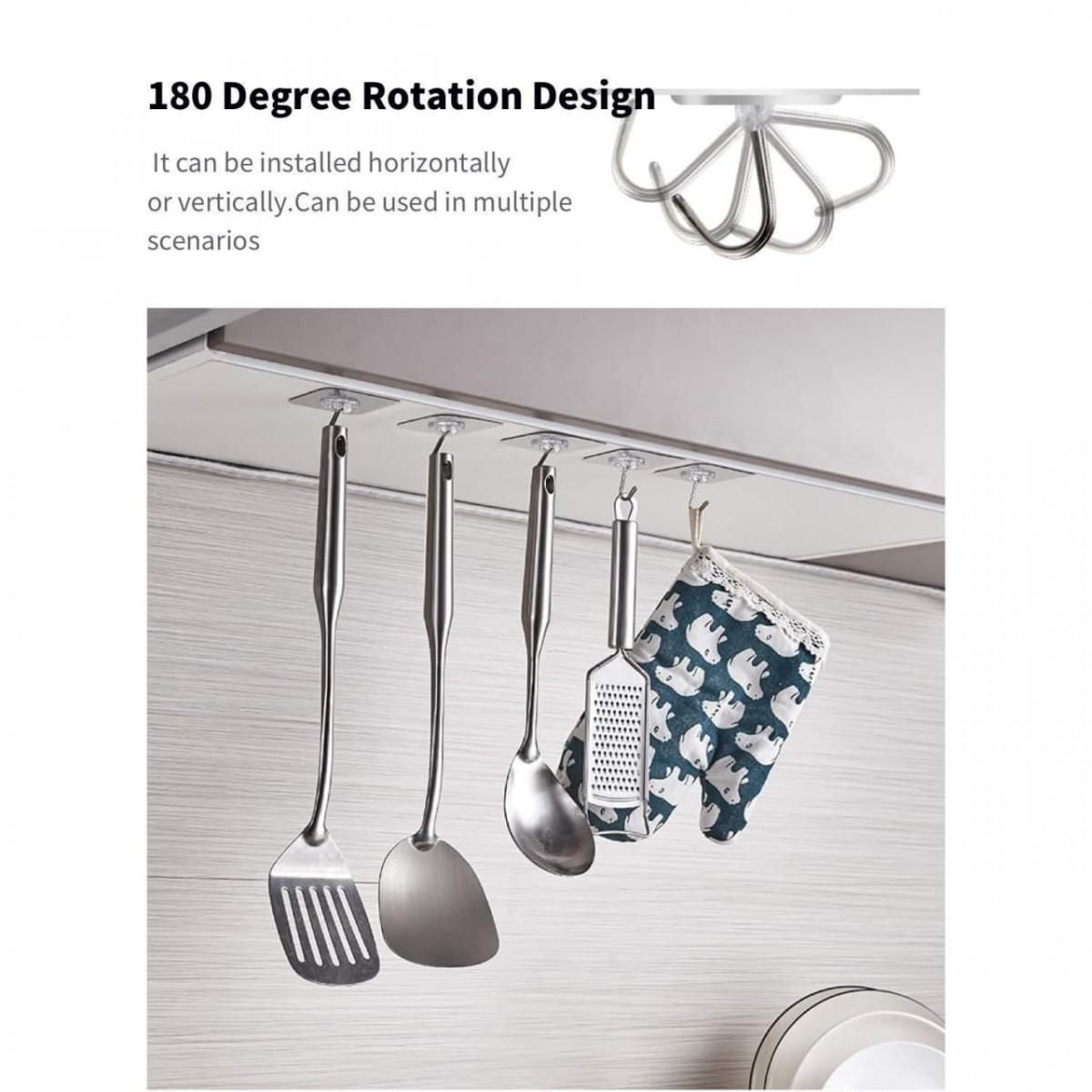 Hooks-Transparent Self Adhesive Hooks Hanger(Pack of 12) - Premium  from Roposo Clout - Just $625! Shop now at Mystical9