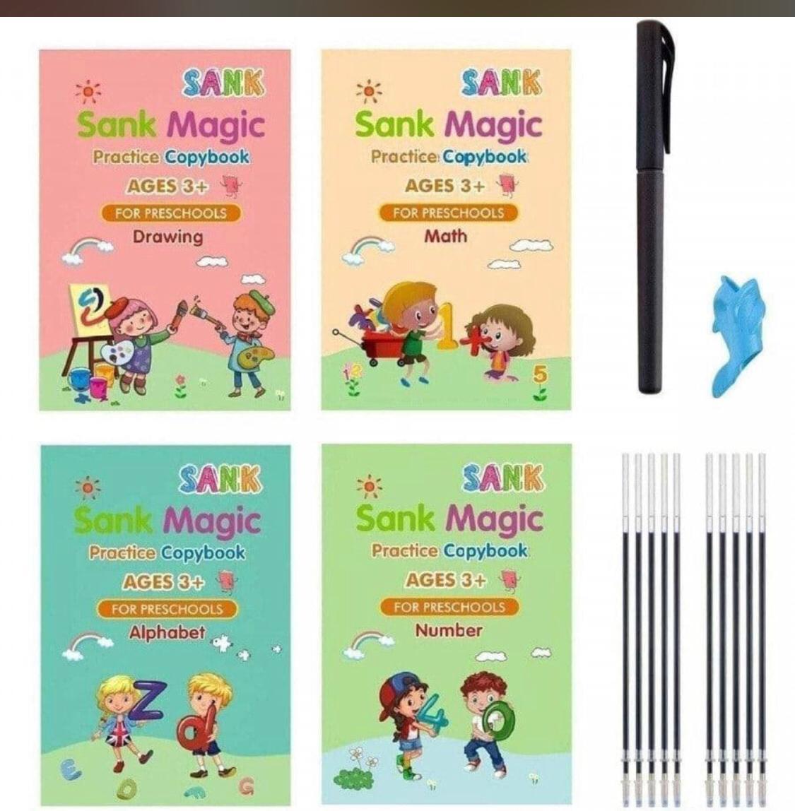 Number Tracing Magic Practice Copybook for Preschoolers with Pen, Magic Copybook Set Practical Reusable Writing Tool Simple Hand Lettering (Pack of 2) - Premium  from Roposo Clout - Just $700! Shop now at Mystical9