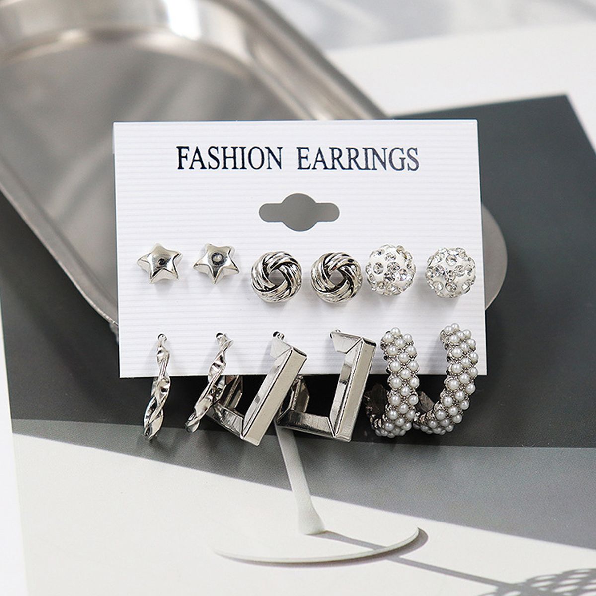 Combo Pack Of Earrings(Pack Of 6) - Premium  from Roposo Clout - Just $700! Shop now at Mystical9