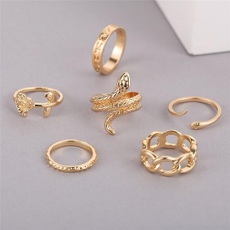 Beautiful Gold Plated Finger Ring Set - Premium  from Roposo Clout - Just $630! Shop now at Mystical9