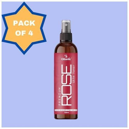 Oilanic Premium Rose Face Toner (Pack of 4) - Premium  from Roposo Clout - Just $980! Shop now at Mystical9