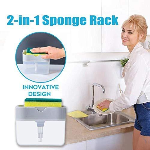 Soap Dispenser-2 in 1 Liquid Soap Dispenser with Sponge Holder - Premium  from Roposo Clout - Just $530! Shop now at Mystical9