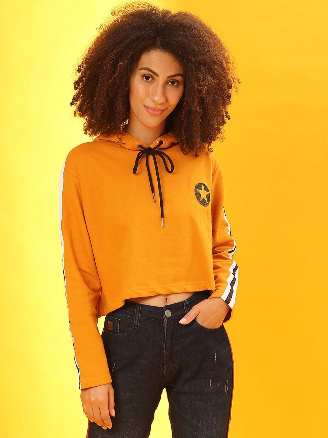 Women's  Cotton Yellow Narrow Stripes Sweatshirt - Premium  from Roposo Clout - Just $1170! Shop now at Mystical9