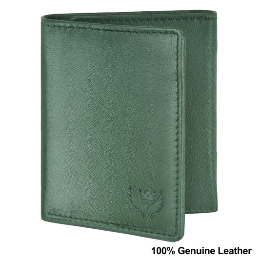 Lorenz TriFold Closure Forest Green RFID Blocking Leather Wallet for Men with ID Slot - Premium  from Roposo Clout - Just $799! Shop now at Mystical9