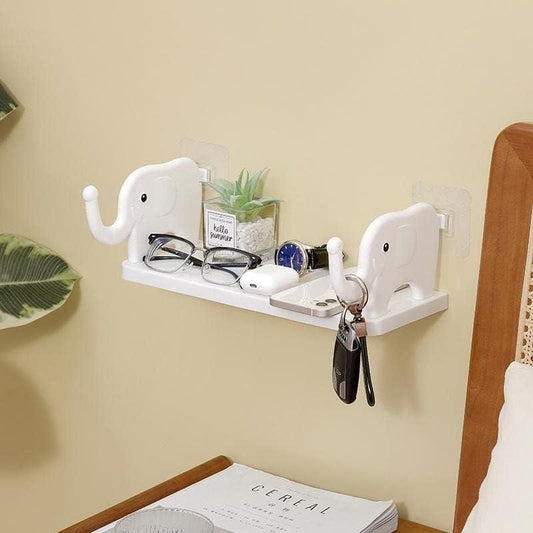 Elephant Shape Self  Floating Wall Shelf  (Pack of 2) - Premium  from Roposo Clout - Just $700! Shop now at Mystical9