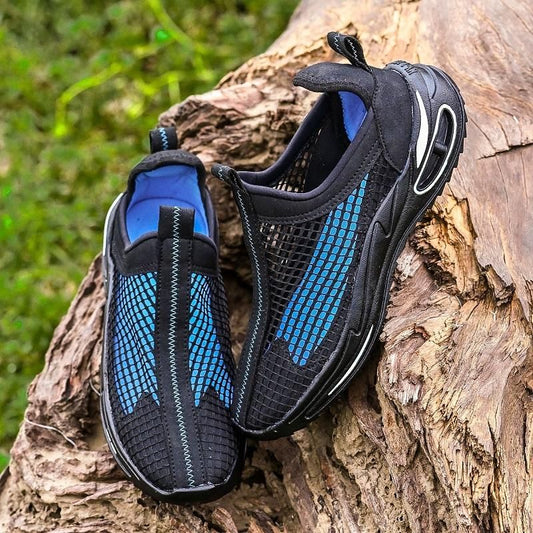 Bucik Men's Blue Mesh Slip-On Casual Shoes - Premium  from Roposo Clout - Just $949! Shop now at Mystical9