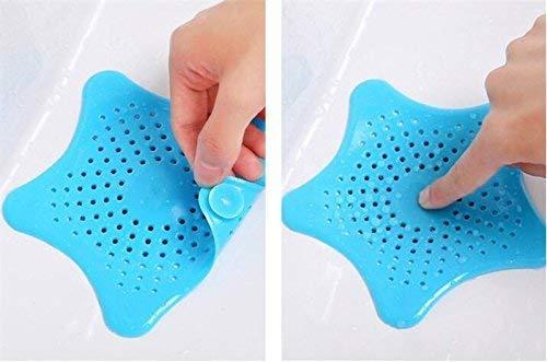 Starfish Hair Catcher Rubber Bath Sink Strainer Shower Drain Cover Trap Basin  (Pack of 2) - Premium  from Roposo Clout - Just $600! Shop now at Mystical9