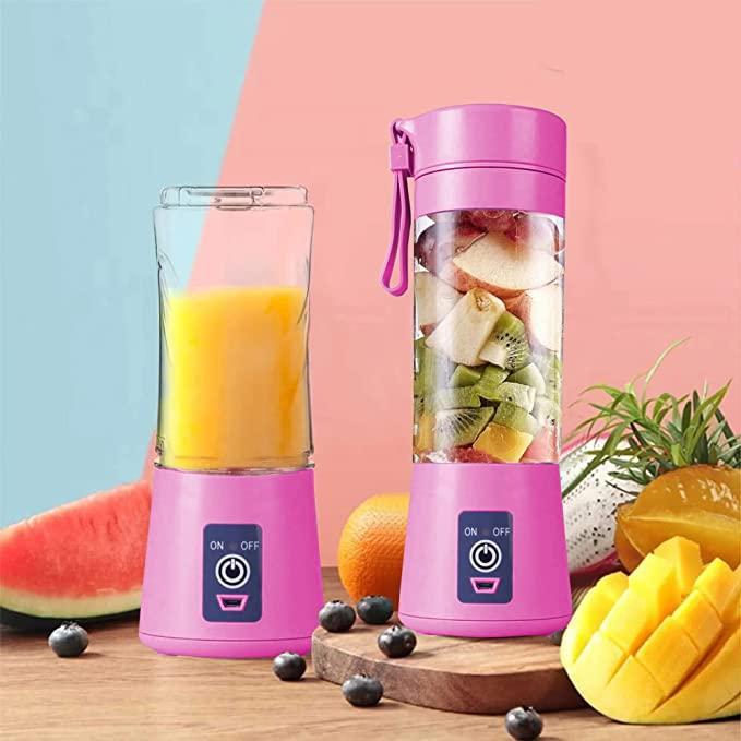 Portable Electric USB Juice Maker Bottle | Blender Grinder Mixer | Rechargeable Bottle with 6 Blades - Premium  from Roposo Clout - Just $727! Shop now at Mystical9