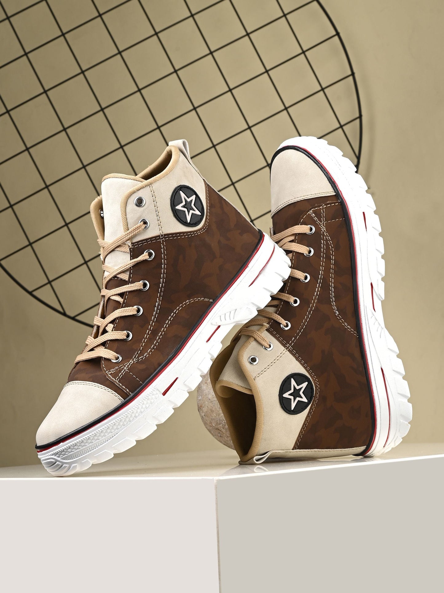 Bucik Men Brown Synthetic Leather Lace-Up
 Boots - Premium  from Roposo Clout - Just $1200! Shop now at Mystical9