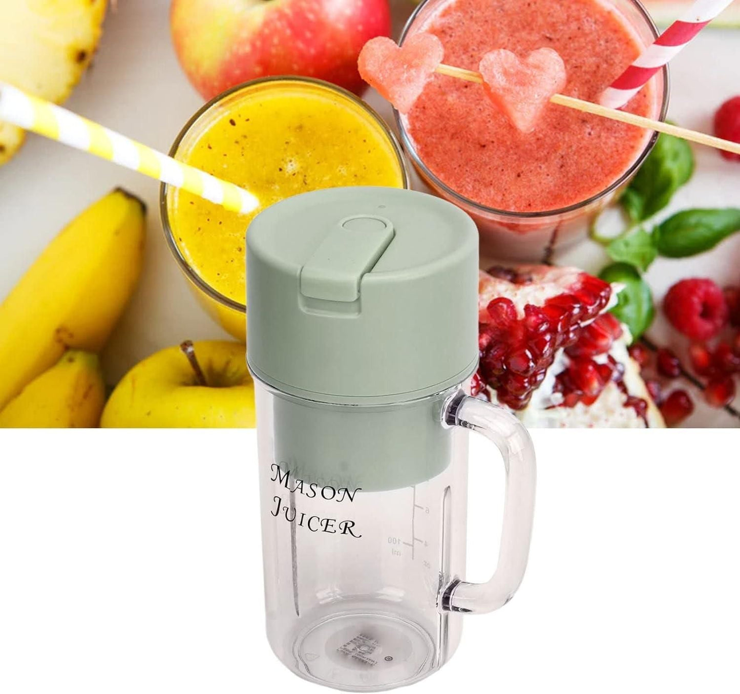 6 Blades  USB Rechargeable Mini Blender For Smoothies Shakes, Perfect For Home Travel Office Gym 350ML - Premium  from Roposo Clout - Just $900! Shop now at Mystical9