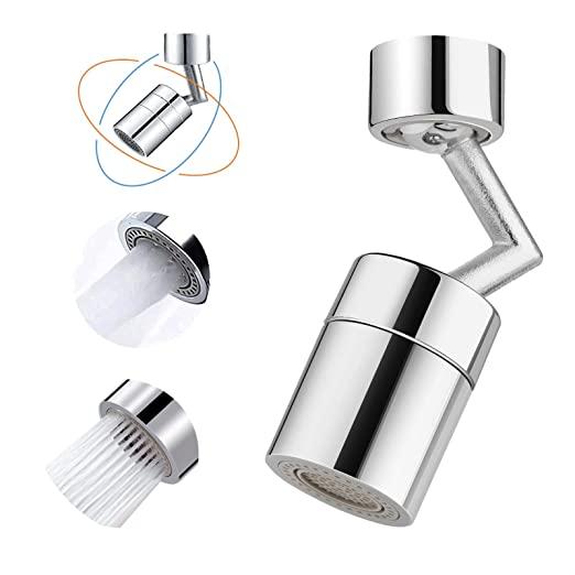 Splash Filter Faucet, 720? Rotatable Faucet Sprayer Head with Durable Copper, Anti-Splash, Oxygen-Enriched Foam, 4-Layer Net Filter, Leakproof Design with Double O-Ring - Premium  from Roposo Clout - Just $550! Shop now at Mystical9