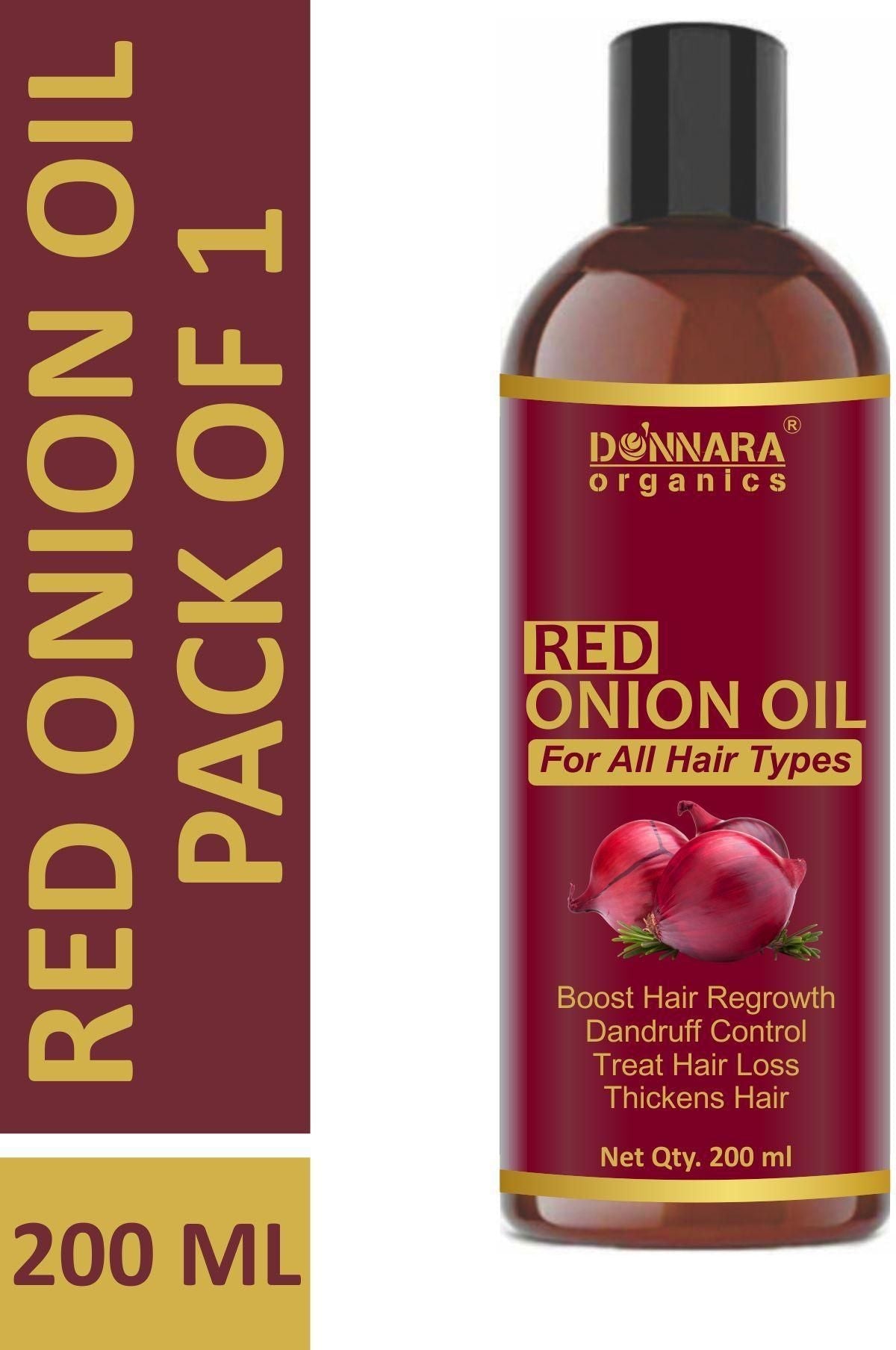 Donnara Organics Red Onion Hair Oil - Premium  from Roposo Clout - Just $999! Shop now at Mystical9