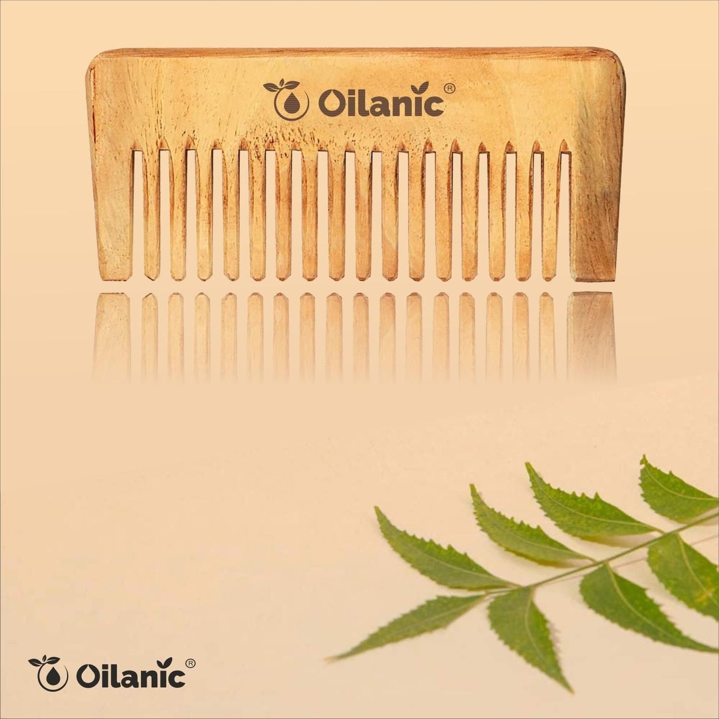 Oilanic  Pure & Natural Neem Oil( 100 ml) & Herbal Handmade Medium Detangler Neem Wooden Comb(5.5 inches)- For Antidandruff Men & Women Combo Pack - Premium  from Roposo Clout - Just $600! Shop now at Mystical9