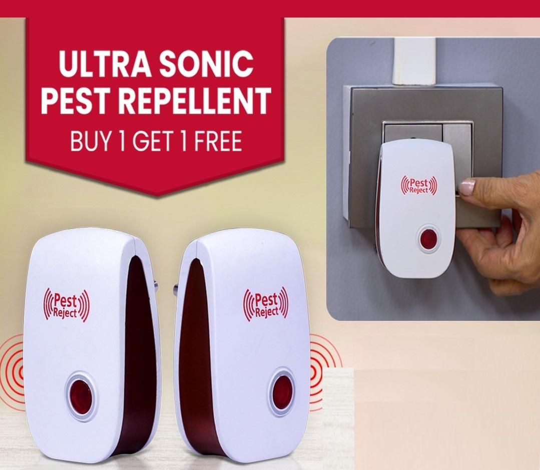Ultrasonic Pest Repeller for Mosquito, Cockroaches, etc (Pack of 2) - Premium  from Roposo Clout - Just $550! Shop now at Mystical9