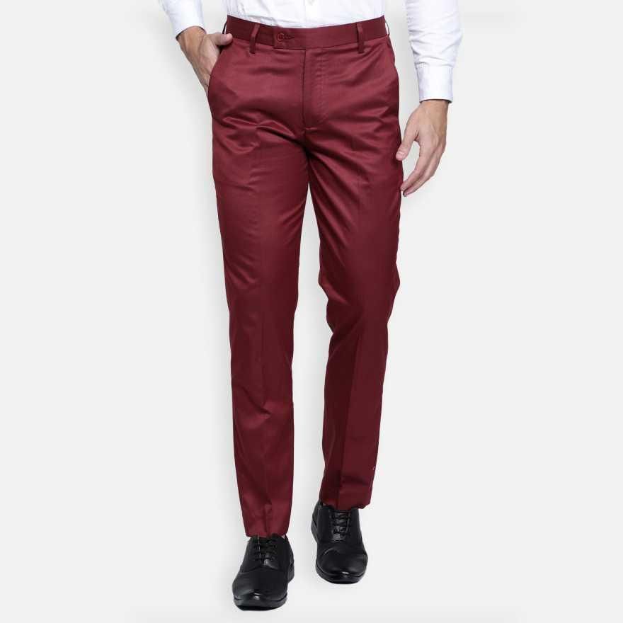 Lycra Blend Solid Regular Fit Mens Formal Trousers - Premium  from Roposo Clout - Just $900! Shop now at Mystical9