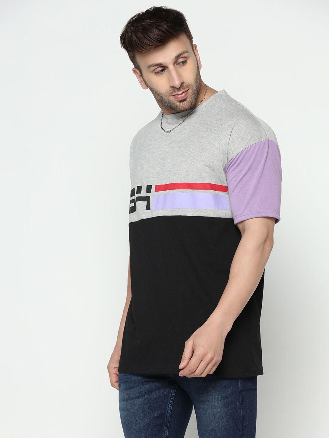 Cotton Blend Color Block Half Sleeves Mens Round Neck T-Shirt - Premium  from Roposo Clout - Just $675! Shop now at Mystical9