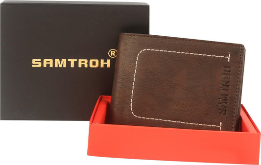 SAMTROH Men Formal Brown Artificial Leather Wallet (8 Card Slots) - Premium  from Roposo Clout - Just $600! Shop now at Mystical9
